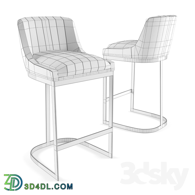 Chair - Leather bar chair