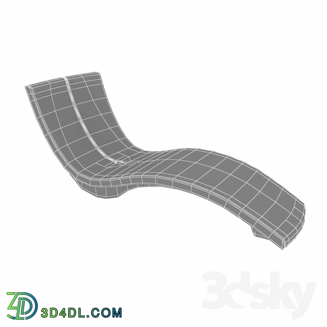 Other - Tropitone Curve Chaise Lounge 3d model