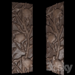 Decorative plaster - Bas-relief _Grenades_ 