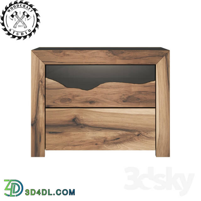 Sideboard _ Chest of drawer - Marshall bedside table - WoodCraftStudio