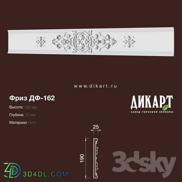 Decorative plaster - www.dikart.ru Df-162 190Hx25mm 9_16_2019