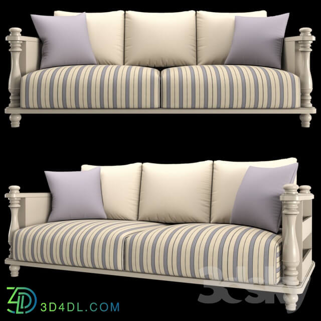 Sofa - Country fabric sofa