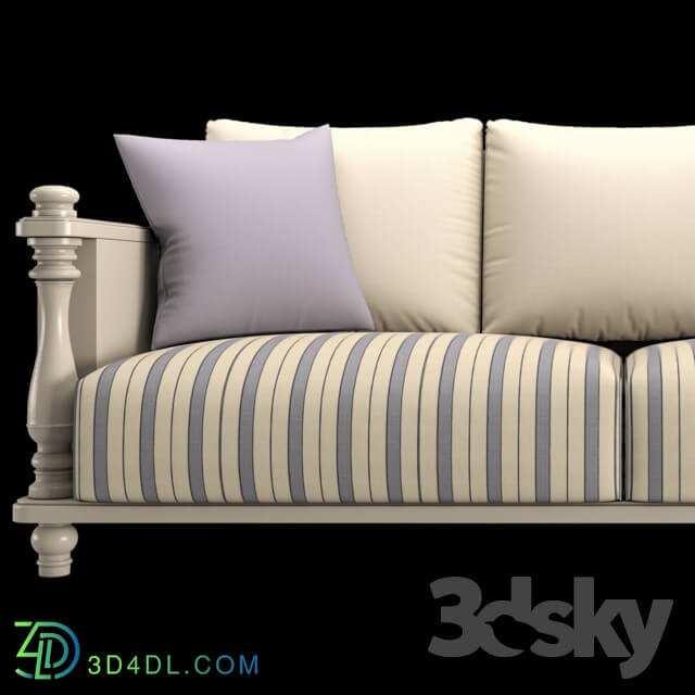 Sofa - Country fabric sofa