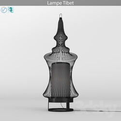 Floor lamp - Lampe tibet 