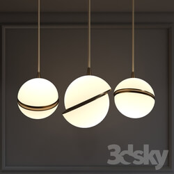 Ceiling light - Suspension Semicircle Whitegold D25-h25 