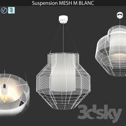 Ceiling light - Suspension MESH M BLANC 