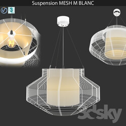 Ceiling light - Suspension MESH L BLANC 