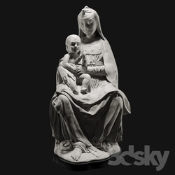 Sculpture - The virgin with the laughing child 