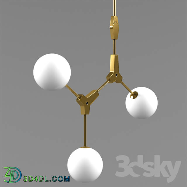 Ceiling light - Molecular shaped chandeliers