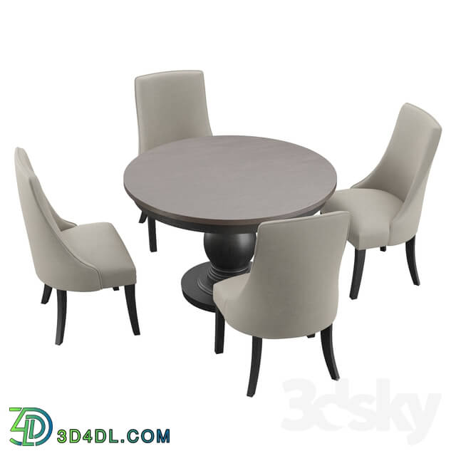 Table _ Chair - Barrington 5 Piece Dining Set