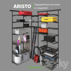 Wardrobe _ Display cabinets - Pantry. ARISTO Storage System 