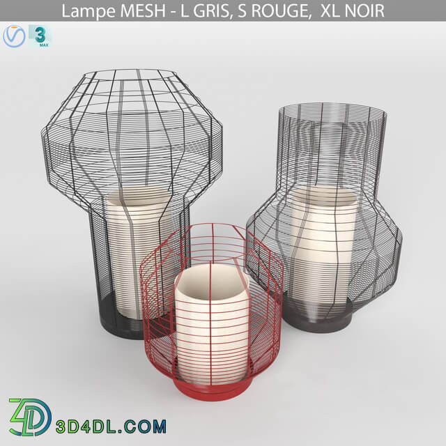 Table lamp - Set of lamps from the MESH collection