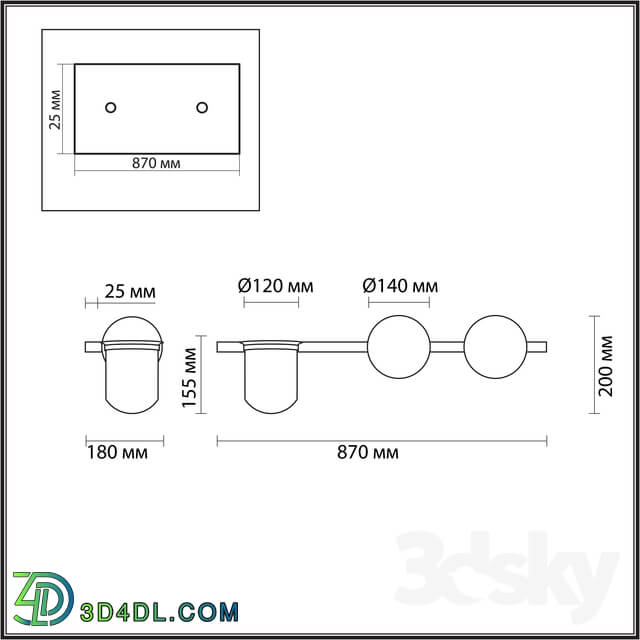 Wall light - odeon light 4681 _ 2WA FLOWER