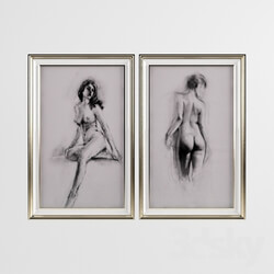 Frame - woman body drawing 