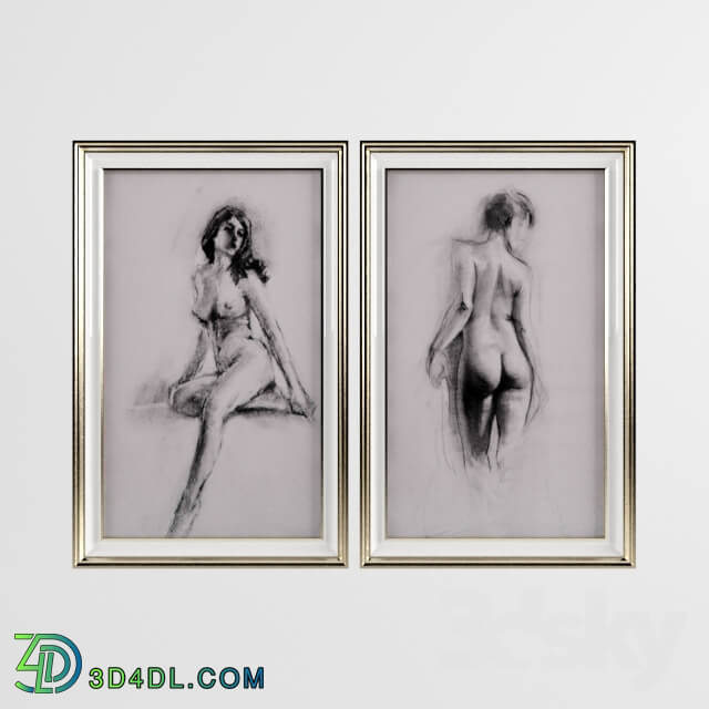 Frame - woman body drawing