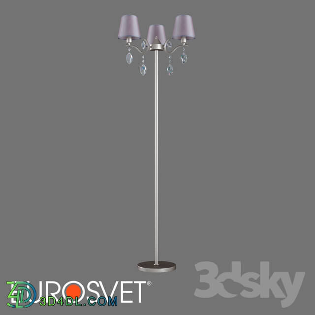 Floor lamp - OM Floor lamp with crystal Eurosvet 01059_3 Aurelia
