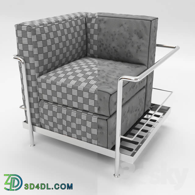 Arm chair - LC2 Poltrona Arm Chair _PBR Materials_