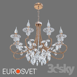 Ceiling light - OM Classic chandelier with crystal Eurosvet 60057_8 Alexandria 