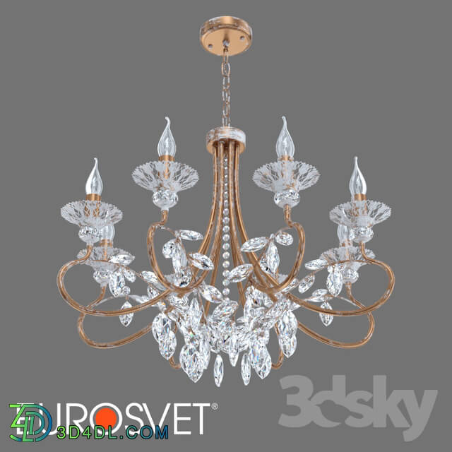Ceiling light - OM Classic chandelier with crystal Eurosvet 60057_8 Alexandria