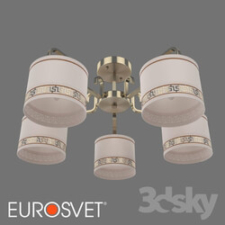 Ceiling light - OM Classical ceiling chandelier Eurosvet 60086_5 Frangia 