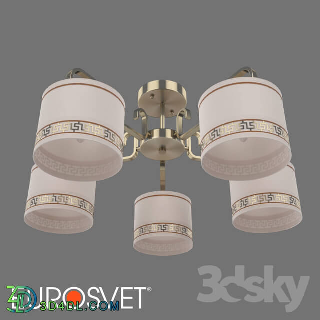 Ceiling light - OM Classical ceiling chandelier Eurosvet 60086_5 Frangia