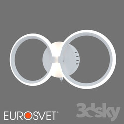 Wall light - OM Wall-mounted LED lamp with switch Eurosvet 90146_2 white Comfy 
