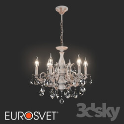 Ceiling light - OM Chandelier with crystal Eurosvet 3345_6 Aldis 