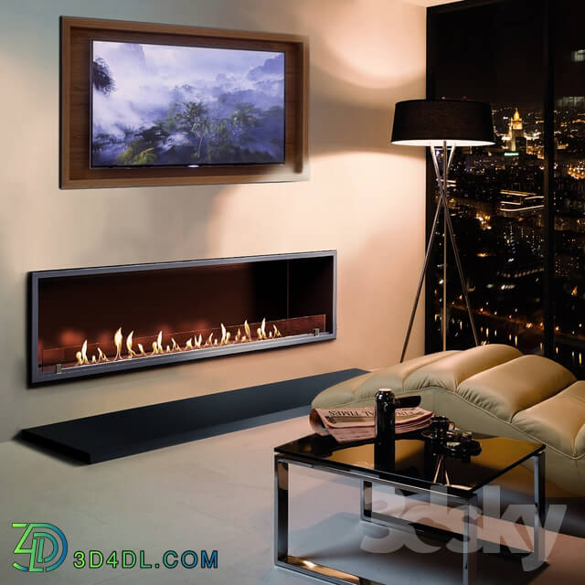 Fireplace - Built-in biofireplace _ frontal fireplace _SappFire_