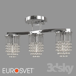 Ceiling light - OM Chandelier with crystal Eurosvet 3222_3 Ambroz 