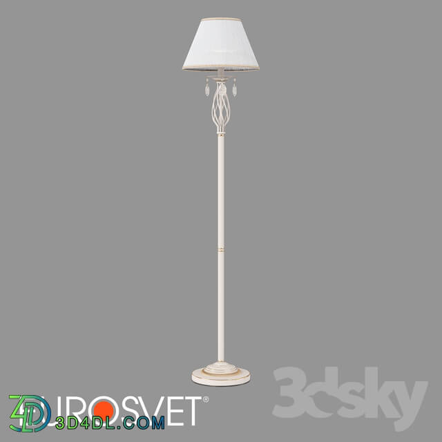 Floor lamp - OM Floor lamp with a lampshade Eurosvet 10073_1 Amelia