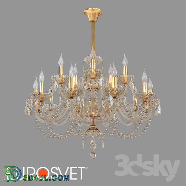 Ceiling light - OM Classic Crystal Chandelier Eurosvet 10097_15 Alcedo