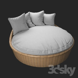 Other soft seating - Sunset West Leucadia Wicker Daybed 