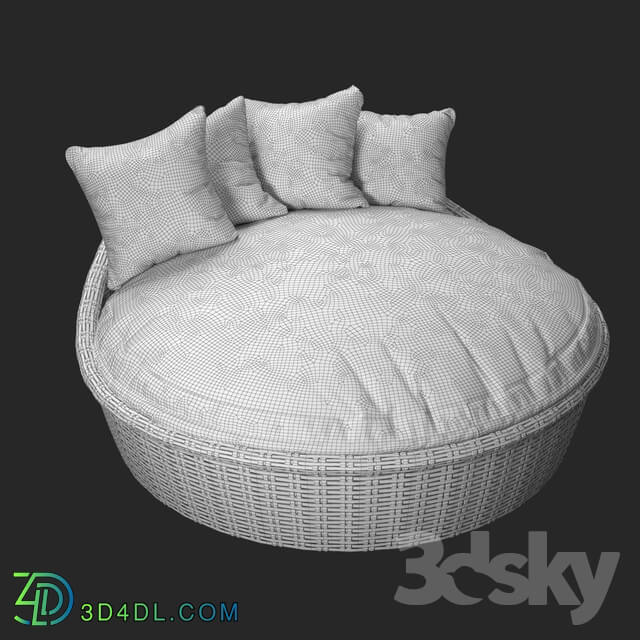 Other soft seating - Sunset West Leucadia Wicker Daybed