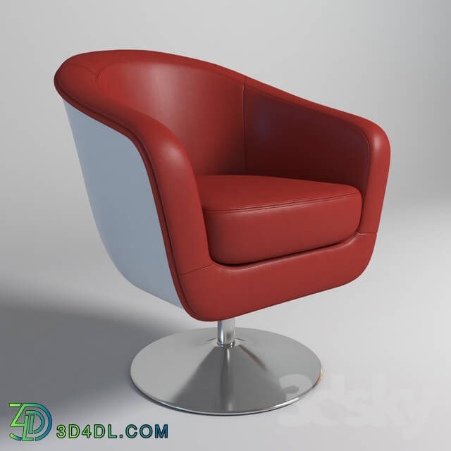 Arm chair - Modern Bonded Leather Chair Red