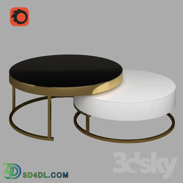 Table - Set of designer coffee tables