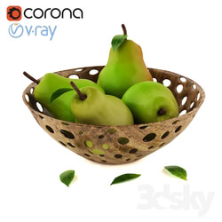 Food and drinks - Basket of pear 