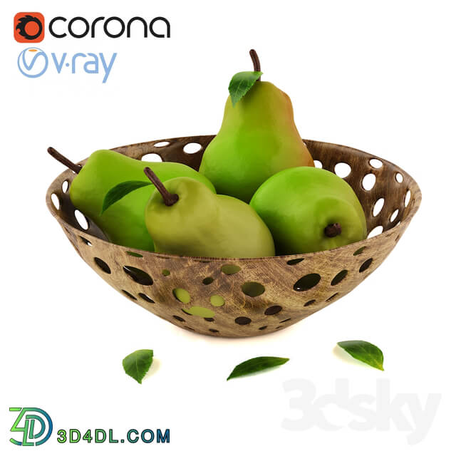 Food and drinks - Basket of pear
