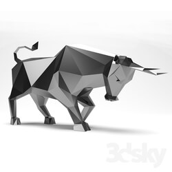 Sculpture - Bull low poly 