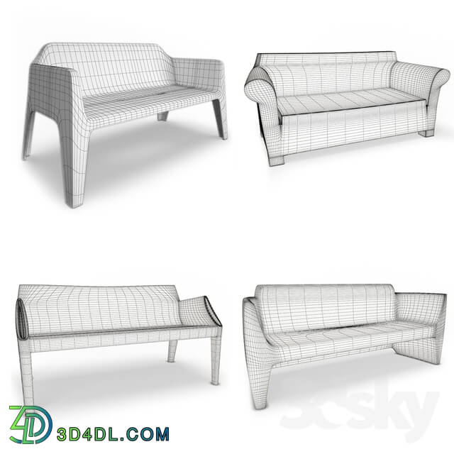 Sofa - Outdoor Plastic Sofas