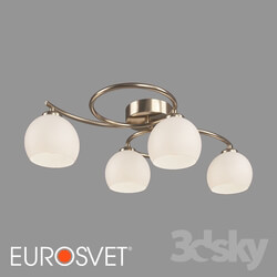 Ceiling light - OM Ceiling chandelier with glass shades Eurosvet 30144_4 Alba 