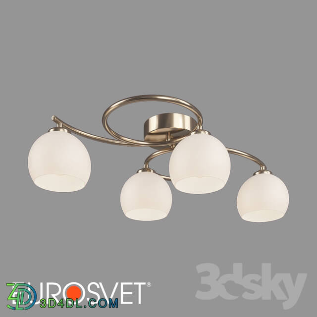 Ceiling light - OM Ceiling chandelier with glass shades Eurosvet 30144_4 Alba
