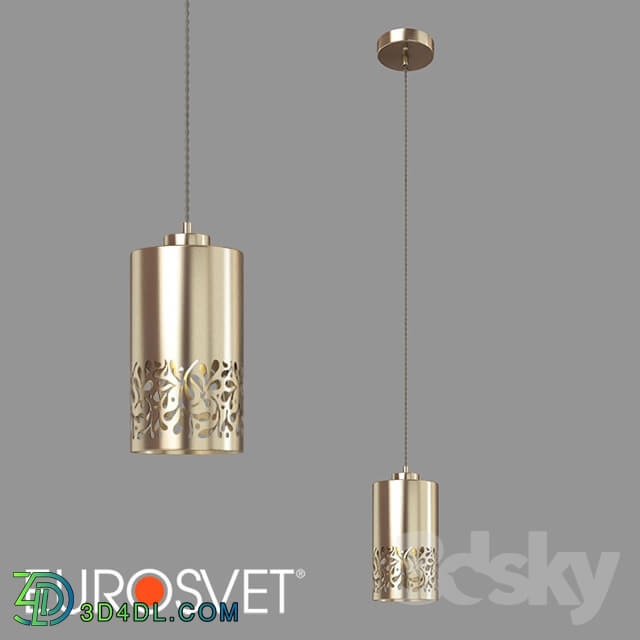 Ceiling light - OM Pendant lamp with metal shade Eurosvet 50071_1 Tracery