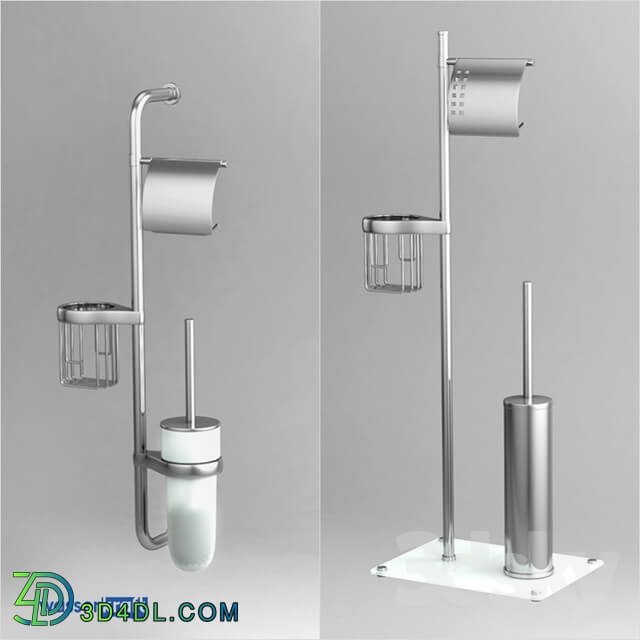Bathroom accessories - Combined toilet racks_OM