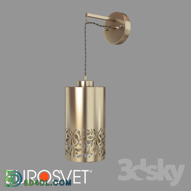 Wall light - OM Wall lamp with a metal cover Eurosvet 50071 _ 1B Tracery