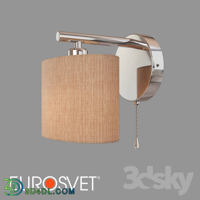 Wall light - OM Wall lamp with beige lampshade Eurosvet 60083_1 Elipse