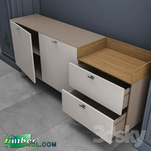 Sideboard _ Chest of drawer - OM Stand _MODENA_ T-604. Timber-mebel