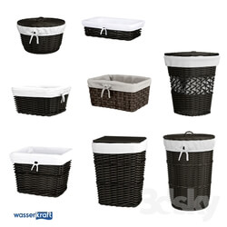 Bathroom accessories - Bathroom baskets_ dark brown_OM 