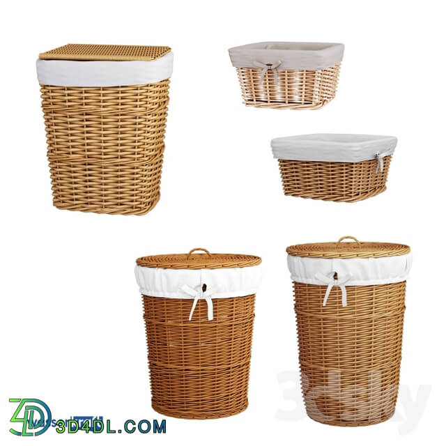 Bathroom accessories - Bathroom baskets_light brown_OM
