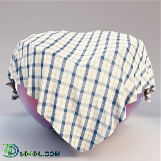 ONELVXE Blue Yellow Plaid Fabric