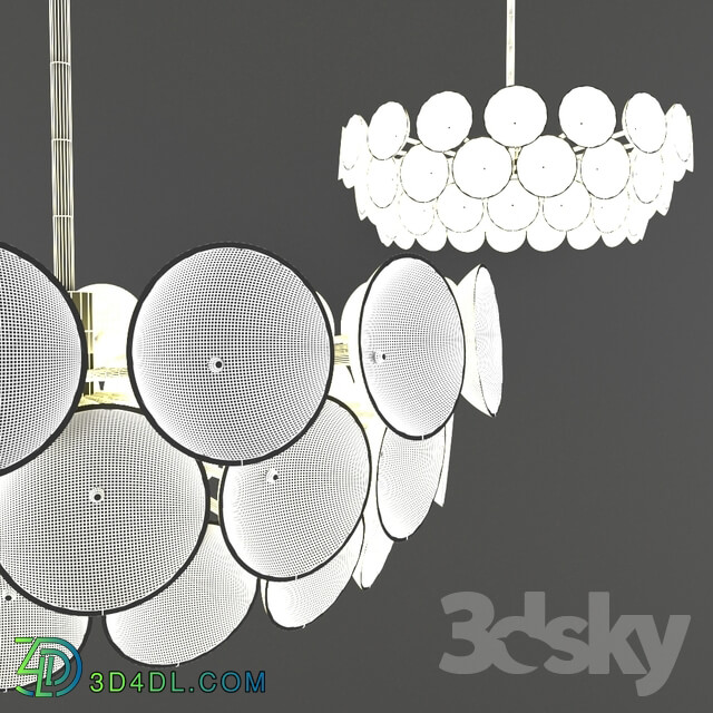 Ceiling light - Designer chandelier Ovalemo